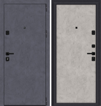 Дверь элитные металлическая Порта M П50 Graphite Art/Grey Art/Лунный камень